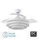 VENTILADOR DE TECHO SILENCIOSO CON LUZ KAI 72W BLANCO