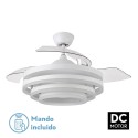 VENTILADOR DE TECHO SILENCIOSO CON LUZ KAI 72W BLANCO