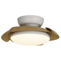 VENTILADOR DE TECHO SILENCIOSO CON LUZ ALOHA BLANCO MADERA