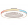 PLAFON VENTILADOR GAMER 56CM BLANCO CON RGB