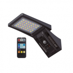 LÁMPARA DE PARED SOLAR LED GANDA REGULABLE CON MANDO