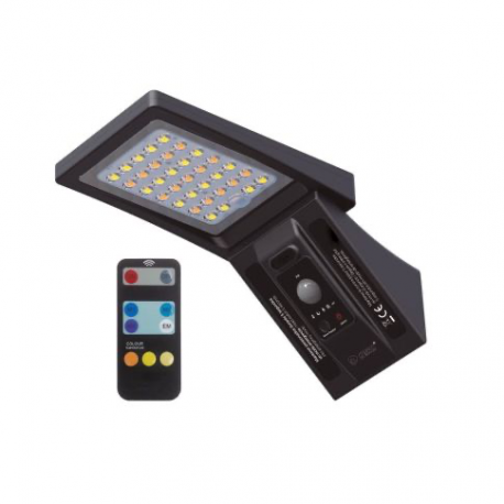 APLIQUE SOLAR LED GANDA REGULABLE CON MANDO