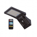 LÁMPARA DE PARED SOLAR LED GANDA REGULABLE CON MANDO