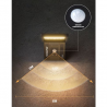 LÁMPARA DE PARED SOLAR LED GANDA REGULABLE CON MANDO