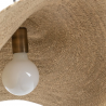 LAMPARA DE TECHO SOMBRERO FIBRA NATURAL 64CM 1L
