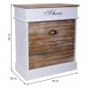 MUEBLE ZAPATERO BLANCO MADERA 50 CM