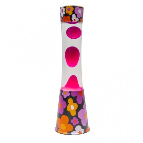 LAMPARA LAVA TOWER FLORES VINTAGE