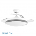 VENTILADOR DC BLONDI BLANCO-GRIS 72W 107 CM