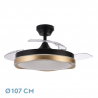 VENTILADOR DC BLONDI NEGRO-ORO 72W 107 CM