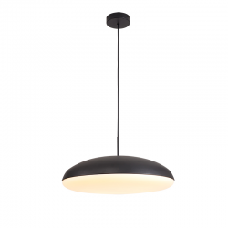LAMPARA DE TECHO COLGANTE KAZZ NEGRO GRANDE 50 CM. Sencillo y elegante, fácil de limpiar, con bombillas que puedes cambiar. Idea