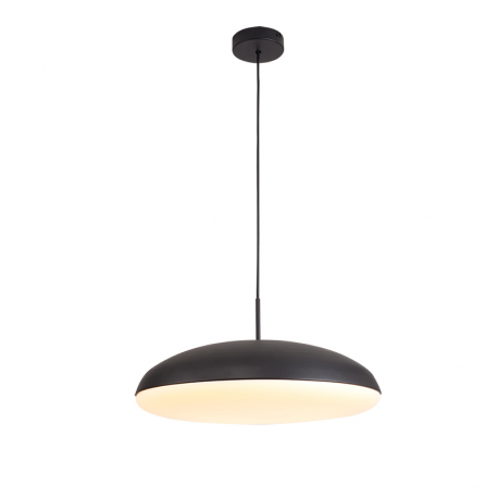 LAMPARA DE TECHO COLGANTE KAZZ NEGRO GRANDE 50 CM. Sencillo y elegante, fácil de limpiar, con bombillas que puedes cambiar. Idea