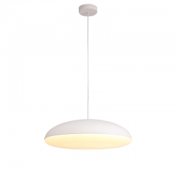 LAMMPARA DE TECHO COLGANTE KAZZ BLANCO GRANDE 50 CM. Sencillo y elegante, fácil de limpiar, con bombillas que puedes cambiar. Id