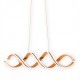 LAMPARA DE TECHO ESPIRAL PAN DE ORO CON MANDO