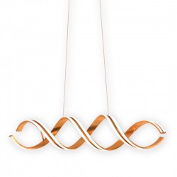 LAMPARA ESPIRAL PAN DE ORO CON MANDO