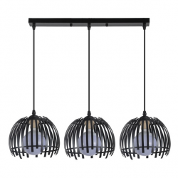 REGLETA LATINA NEGRA 3XE27 REGX74X20CM