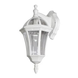 LÁMPARA DE PARED APLIQUE EXTERIOR COMINO BLANCO. SE PUEDE PONER MIRANDO HACIA ARRIBA O HACIA ABAJO.LÁMPARA IDEAL PARA EXTERIOR. 