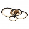 PLAFON SYDNEY 96W NEGRO-MADERA CON MANDO A DISTANCIA