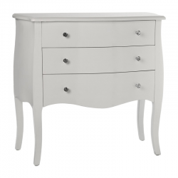 CÓMODA MADERA BLANCA 85 CM