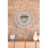 ESPEJO MACRAME BEIGE 76 CM