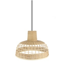 LAMPARA DE TECHO COLGANTE BAMBÚ BRAGANZA NATURAL 42 CM. Ideal para estancias decoradas con el nuevo estilo vintage rústico o min
