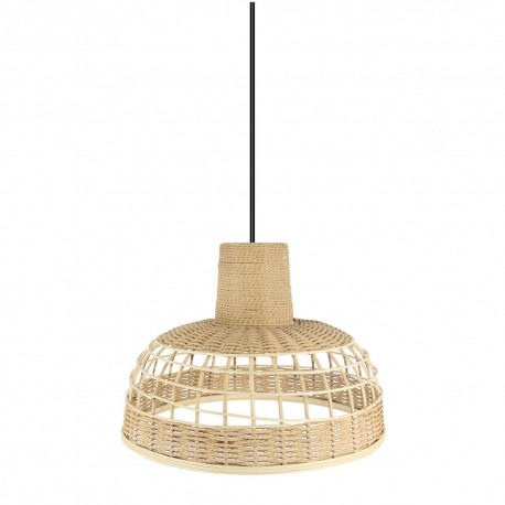 LAMPARA DE TECHO COLGANTE BAMBÚ BRAGANZA NATURAL 42 CM. Ideal para estancias decoradas con el nuevo estilo vintage rústico o min