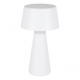 LAMPARA DE MESA CON BATERÍA BLANCA