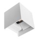 LAMPARA DE PARED EXTERIOR ALUMINIO BLANCO SEGMENTO