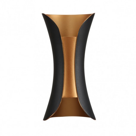 LAMPARA DE PARED BARREDOR NEGRO-ORO DICKENS. Ideal para cualquier estancia, tanto de exterior como de interior. Da luz hacia arr