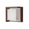 LAMPARA DE PARED PARA EXTERIOR MARRON LED IP65 - 15W CREEK DE MANTRA