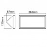 APLIQUE EXTERIOR BLANCO LED IP65 - 20W CREEK