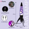 LAMPARA LAVA ROCKET MORADA