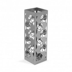 PARAGUERO METALICO GRIS GEOMETRICO