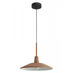 LAMPARA DE TECHO COLGANTE DE METAL NOGAL DENVER 33 CM