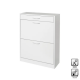 ZAPATERO BÁSICO BLANCO CON 2 PUERTAS ABATIBLES Y CAJÓN