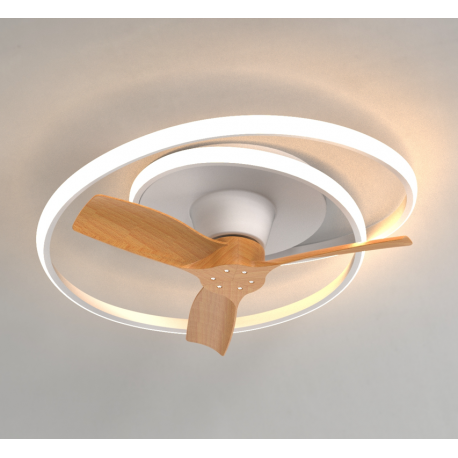 VENTILADOR OCEAN BLANCO-MADERA