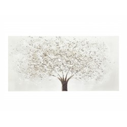 ÓLEO ÁRBOL RELIEVE TEXTURA GRANULADA