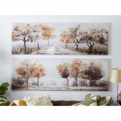 LIENZO PAISAJE ÁRBOLES 150X50