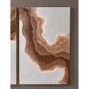 CUADRO CON LUZ TIERRA MARRÓN 80X120 CM DERECHA