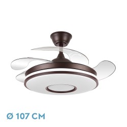 VENTILADOR DANI MARRON 59W 4 ASPAS