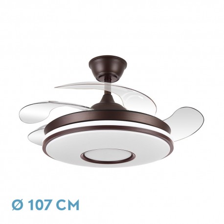 VENTILADOR DANI MARRON 59W 4 ASPAS