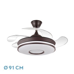 VENTILADOR DANI MINI MARRON 59W 4 ASPAS