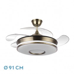 VENTILADOR DANI MINI CUERO 59W 4 ASPAS