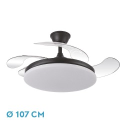 VENTILADOR DC TRIDENTE NEGRO 59W 4 ASPAS