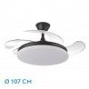 VENTILADOR DC TRIDENTE NEGRO 59W 4 ASPAS