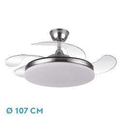 VENTILADOR DC TRIDENTE NIQUEL 59W 4 ASPAS