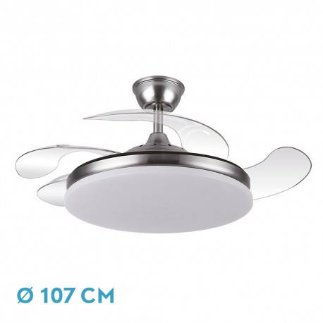 VENTILADOR DC TRIDENTE NIQUEL 59W 4 ASPAS