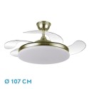 VENTILADOR DC TRIDENTE CUERO 59W 4 ASPAS