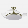 VENTILADOR DC TRIDENTE NIQUEL 59W 4 ASPAS