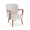 SILLON CON REPOSABRAZOS KORA BLANCO