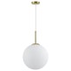 LÁMPARA DE TECHO COLGANTE LATÓN-OPAL PORTILE 1 LUZ